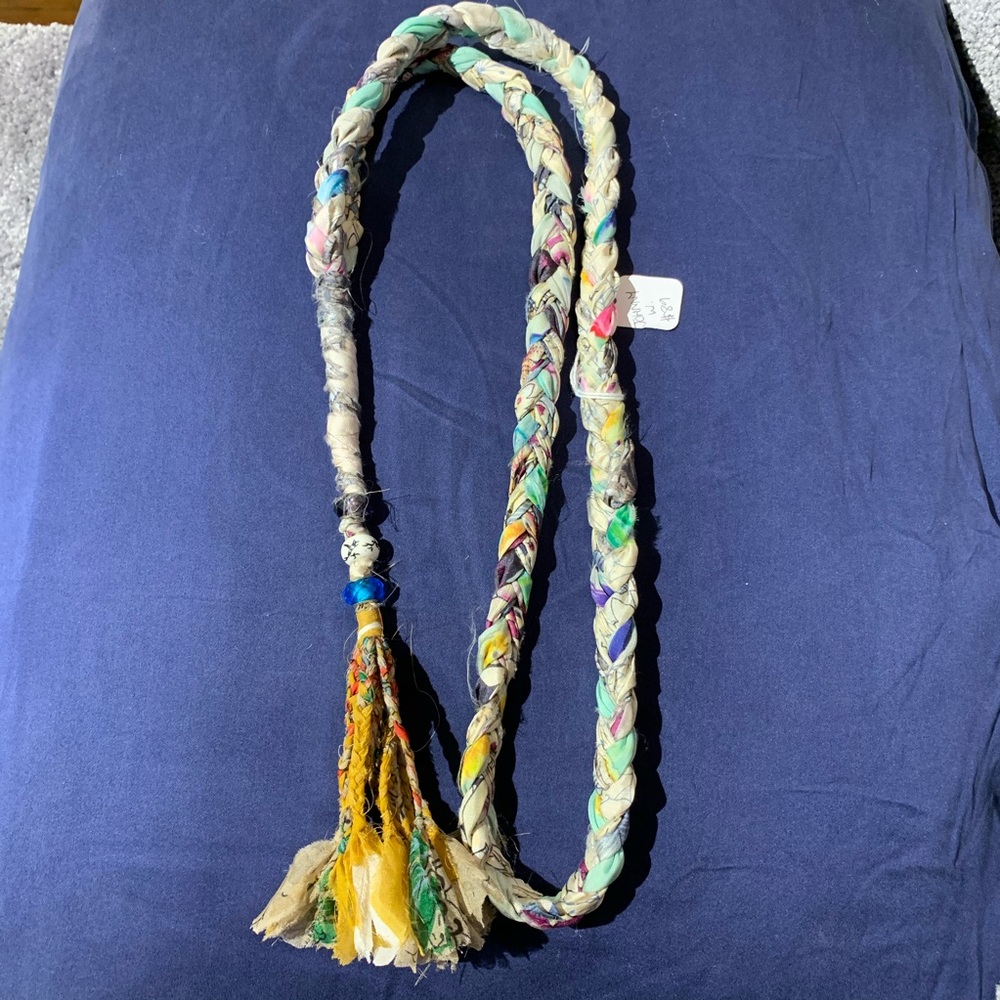 NWT Johnny Was Collection braided silk necklace